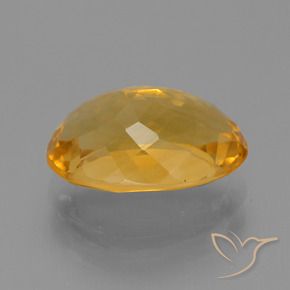 Citrine Doré-orange foncé naturelle ovale, 3.95 ct, VS