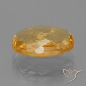 Citrine Orange foncé naturelle ovale, 4.64 ct, VS