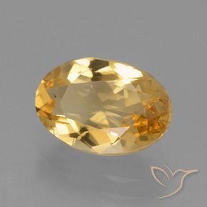 Citrine Doré moyen-foncé naturelle ovale, 2.48 ct, VVS