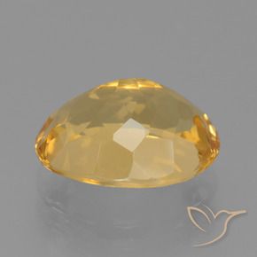 Citrine Or moyen naturelle ovale, 4.21 ct, VS