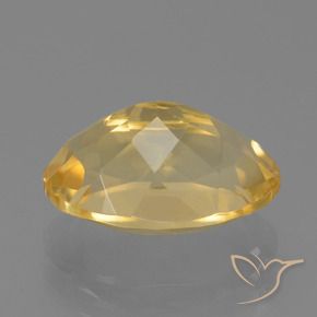Citrine Or moyen naturelle ovale, 4.46 ct, VVS