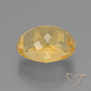 Citrine Doré moyen-foncé naturelle ovale, 6.03 ct, VVS