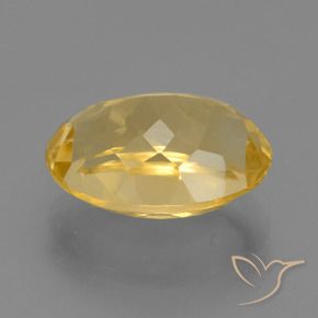 Citrine Or moyen naturelle ovale, 6.54 ct, VVS