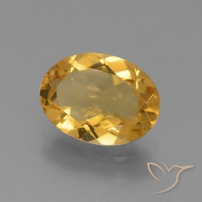 Citrine Doré foncé naturelle ovale, 2.34 ct, VVS-VS