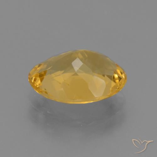 Citrine Doré moyen-foncé naturelle ovale, 2.95 ct, VVS