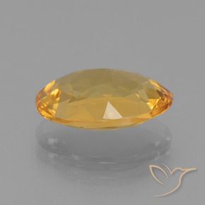 Citrine Doré foncé naturelle ovale, 3.18 ct, VVS-VS