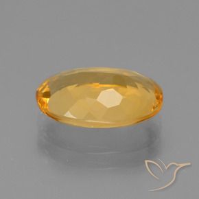 Citrine Or orange foncé naturelle ovale, 2.70 ct, VVS
