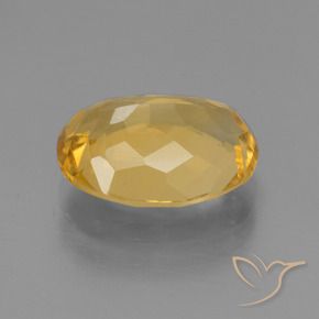 Citrine Or moyen naturelle ovale, 3.12 ct, VVS