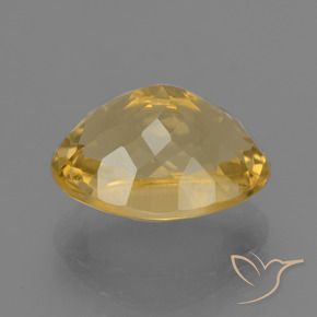 Citrine Doré vif naturelle ovale, 6.89 ct, VVS