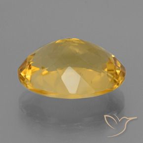 Citrine Doré naturelle Coupe ovale, 8.13 ct, VVS-VS