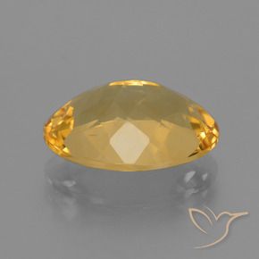 Citrine Doré moyen-foncé naturelle ovale, 4.90 ct, VVS