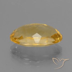 Citrine Orange doré profond naturelle ovale, 5.44 ct, VVS