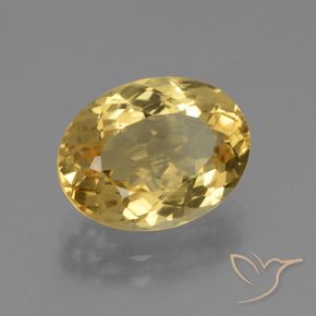 Citrine Doré naturelle ovale, 4.00 ct, VVS-VS