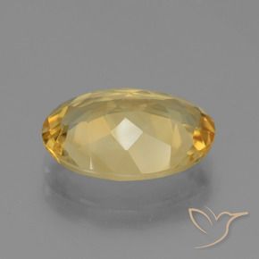 Citrine Or moyen naturelle ovale, 4.24 ct, VVS