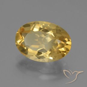 Citrine Orange Doré naturelle ovale, 4.01 ct, VVS-VS