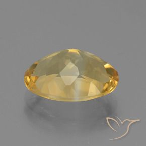 Citrine Orange Doré naturelle ovale, 4.01 ct, VVS-VS