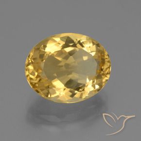 Citrine Orange Doré naturelle ovale, 4.47 ct, VVS