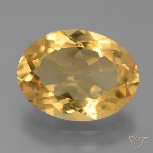 Citrine Or naturelle ovale, 5.25 ct, VVS-VS