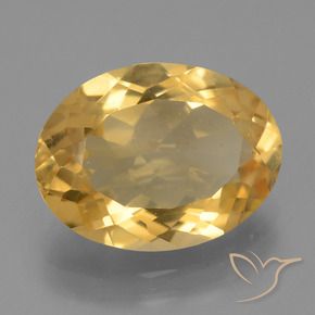 Citrine Or naturelle ovale, 5.25 ct, VVS-VS