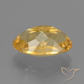 Citrine Or moyen naturelle ovale, 4.08 ct, VVS-VS