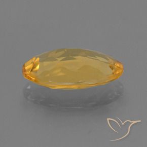 Citrine Orange Doré naturelle ovale, 3.20 ct, VVS