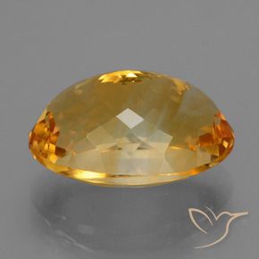 Citrine Or orange foncé naturelle Coupe ovale, 11.85 ct, VVS