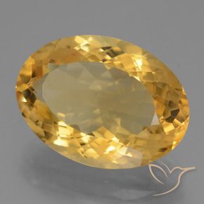 Citrine Doré vif naturelle ovale, 12.44 ct, VVS-VS