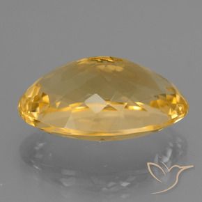 Citrine Doré vif naturelle ovale, 12.44 ct, VVS-VS