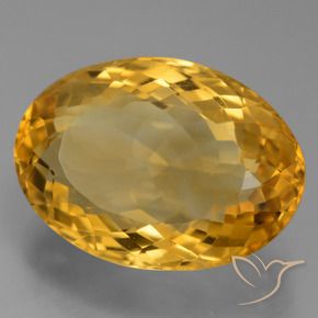 Citrine Orange doré profond naturelle ovale, 12.93 ct, VVS-VS