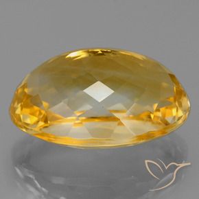 Citrine Orange doré profond naturelle ovale, 12.93 ct, VVS-VS