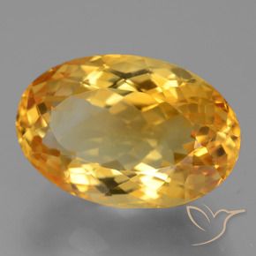 Citrine Orange Doré naturelle ovale, 10.47 ct, VVS-VS