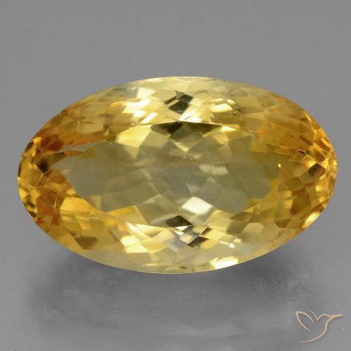 12.85ct Naturel Doré foncé Citrine, ovale, VVS