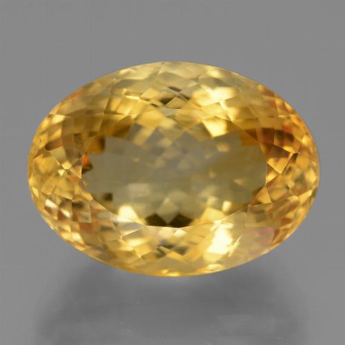 Citrine Orange doré profond naturelle Coupe ovale, 18.16 ct, VVS