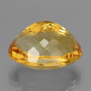 Citrine Orange doré profond naturelle Coupe ovale, 18.16 ct, VVS
