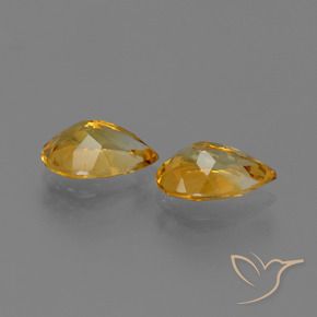 Shop natural 2.08ct Orange doré profond Citrine gems, En forme de poire, from Brésil at GemSelect. In stock, global shipping!