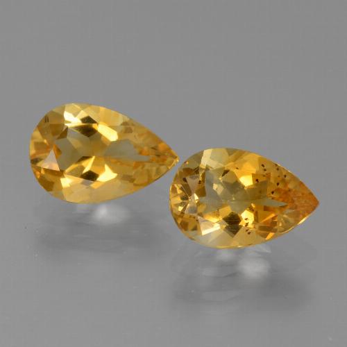 Achetez naturel 2.21ct Or orange foncé Citrine gems, En forme de poire, En provenance Brésil chez GemSelect. En stock, livraison internationale!