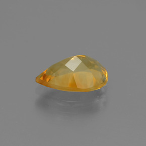 Citrine jaune naturelle en forme de poire, 1,06 ct, VVS