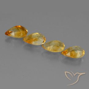Achetez naturel 4.42ct Doré foncé Citrine gems, En forme de poire, En provenance Brésil chez GemSelect. En stock, livraison internationale!
