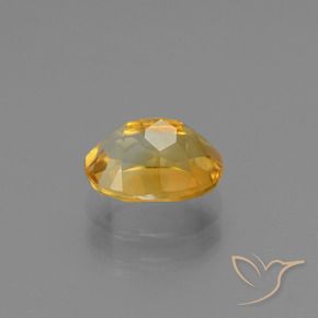 Citrine doré naturelle coupe ovale, 1,33 ct, VS