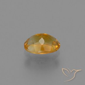 Citrine doré naturelle coupe ovale, 1,05 ct, VS
