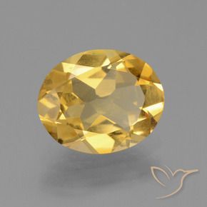 Citrine Orange Doré naturelle ovale, 1.84 ct, VVS-VS
