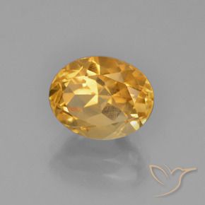 Citrine Orange-or naturelle ovale, 2.85 ct, VVS-VS