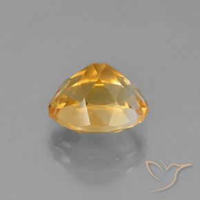 Citrine Orange-or naturelle ovale, 2.85 ct, VVS-VS