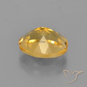 Citrine Orange doré profond naturelle ovale, 2.68 ct, VVS-VS