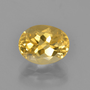 Citrine doré naturelle coupe ovale, 2,62 ct, VVS-VS