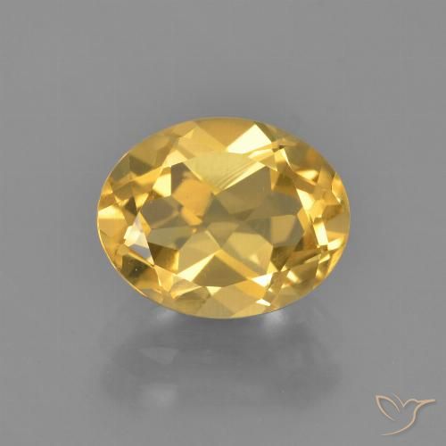 Citrine Orange Doré naturelle ovale, 2.65 ct, VVS