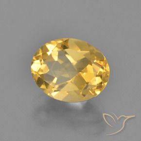 Citrine Orange Doré naturelle ovale, 2.65 ct, VVS