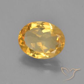 Citrine Doré moyen naturelle ovale, 2.06 ct, VVS-VS