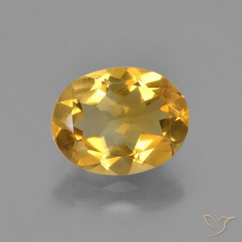 Citrine Doré moyen naturelle ovale, 2.15 ct, VVS-VS