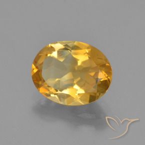 Citrine Doré moyen naturelle ovale, 2.15 ct, VVS-VS